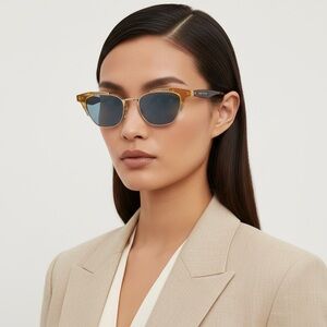 Valentino 51MM round sunglasses